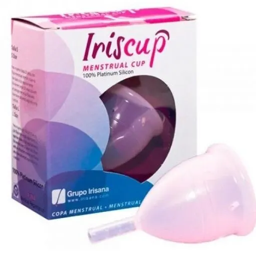 Iriscup - Large rosa Month Cup + Free Sterilizer Bag