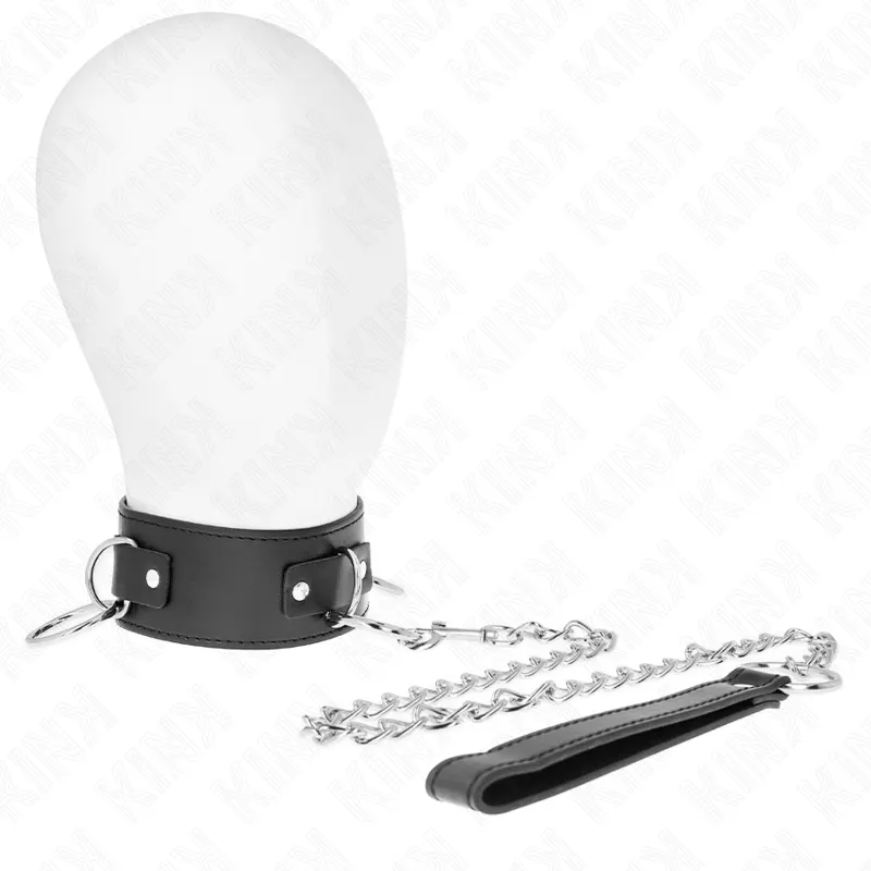 Kink - Necklace With Leash 65 Cm 3 anillo Model 2 Adjustable 36-43 Cm X 5 Cm