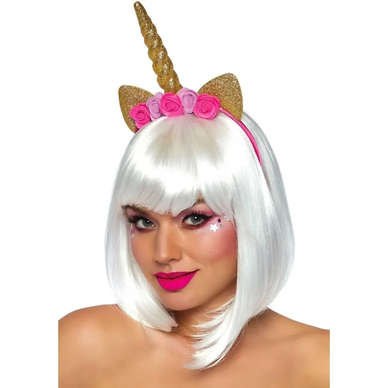 Leg Avenue - Unicorn Flower Headband dorado