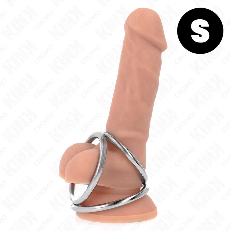 Kink - Triple Chrome Metal anillo para el pene 3.2 Cm To 4.5 Cm