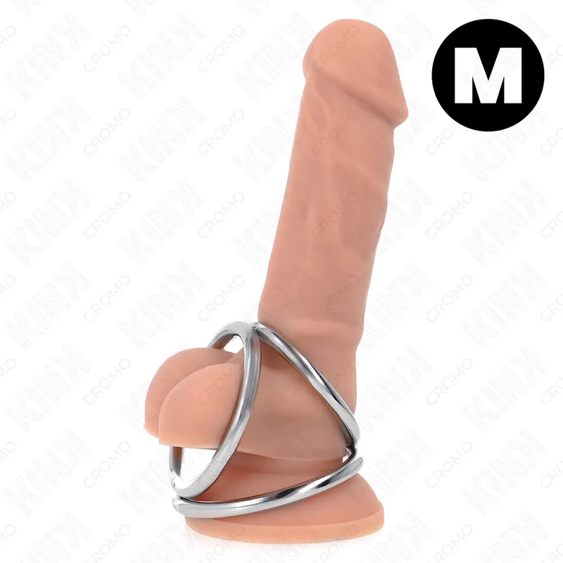 Kink - Triple Chrome Metal anillo para el pene 3.8 Cm To 5 Cm Model 2