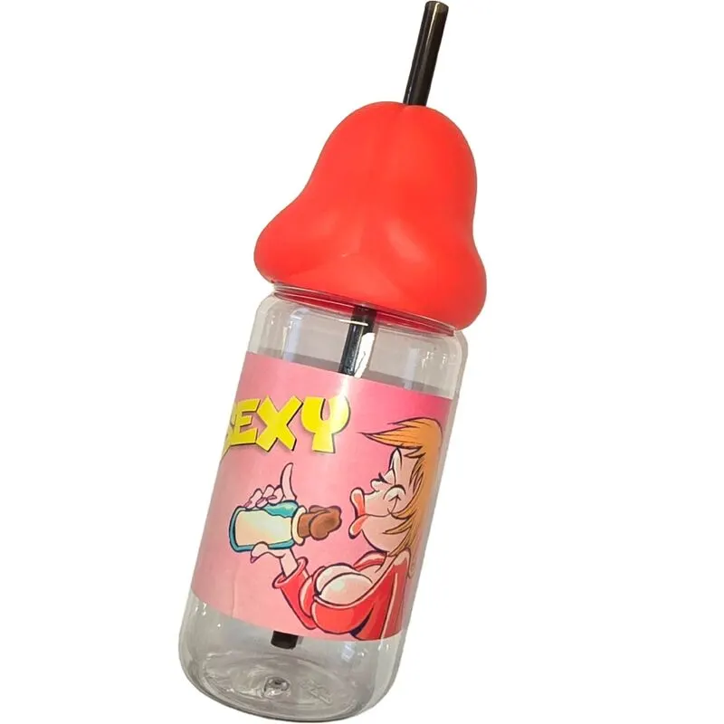 Diablo Picante - Penis Shaped 360 Ml Baby Bottle rojo