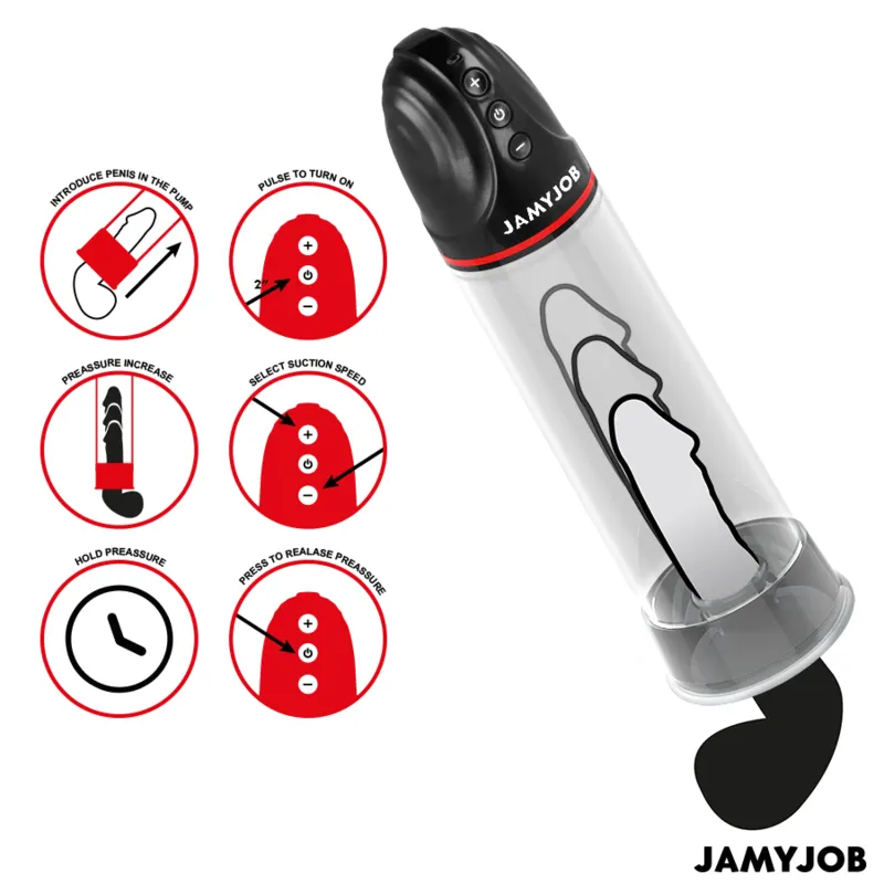 Jamyjob - Xpand Automatic bomba 3 succión Levels Grey