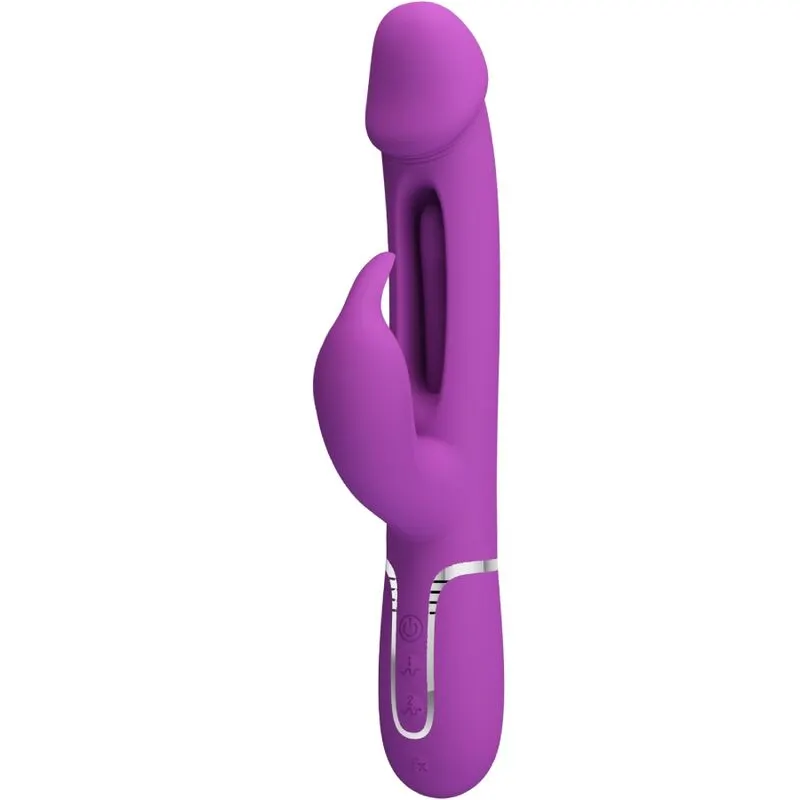 Pretty Love - Kampas 3 In 1 Multifunction rabbit vibrador morado