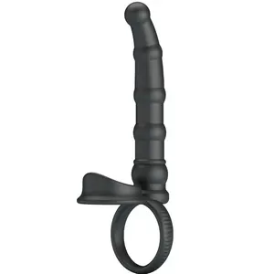 Pretty Love - Tatum vibrador anillo para el pene With plug 10 Vibrations negro