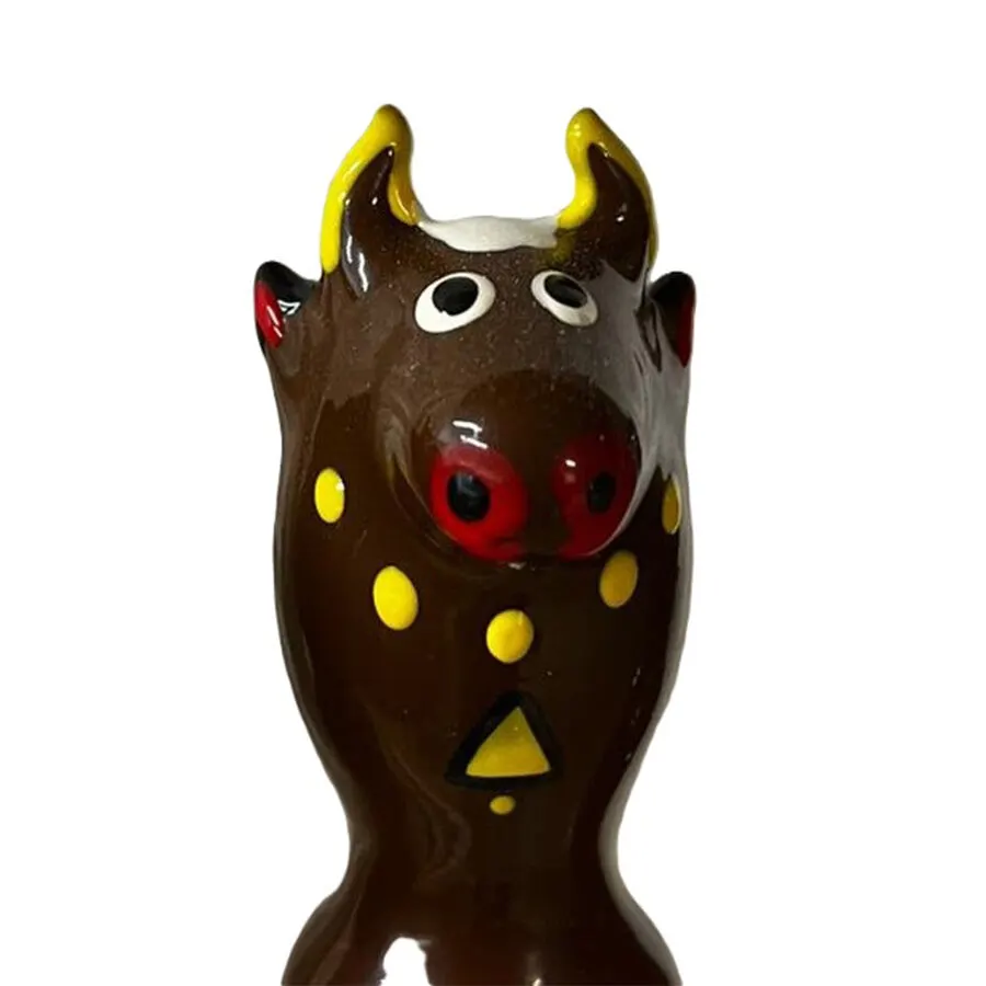 Condomerie - Handpainted Novelty preservativos Bull negro Model 2