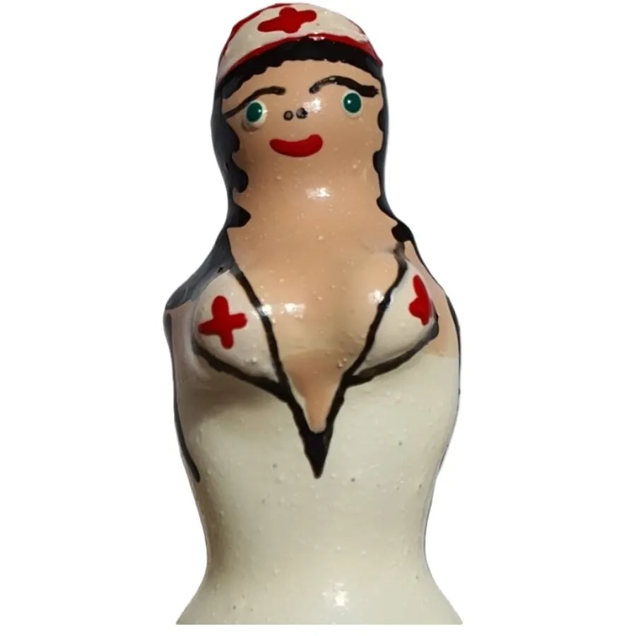 Condomerie - Handpainted Novelty preservativos Nurse Blond
