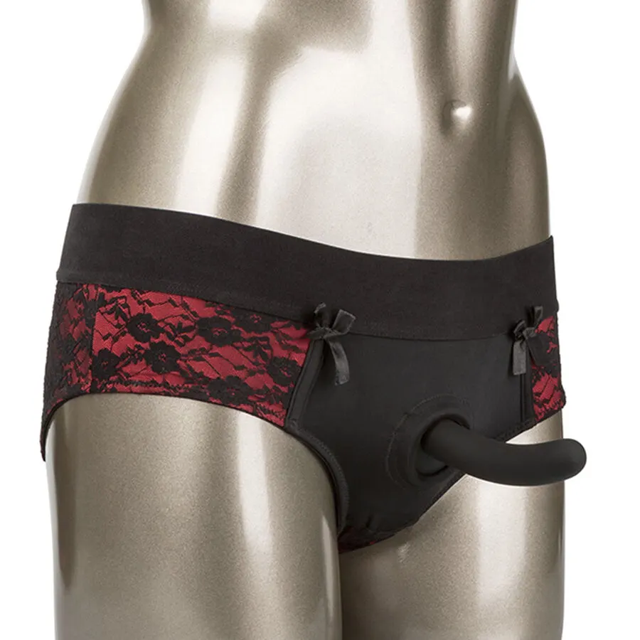 Calexotics - Scandal set Of Crotchless braguitas With dildo Size S/M