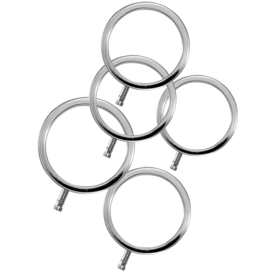 Electrastim - Electrarings Metal Penis Rings Pack Of 5