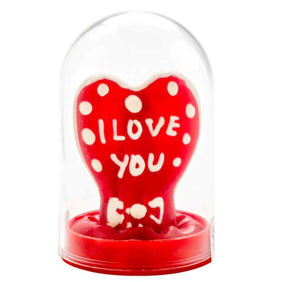 Condomerie - Handpainted Novelty preservativos Heart - I Love You Model 1
