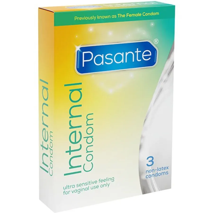 Pasante - Internal Latex-Free Female preservativos Box Of 3