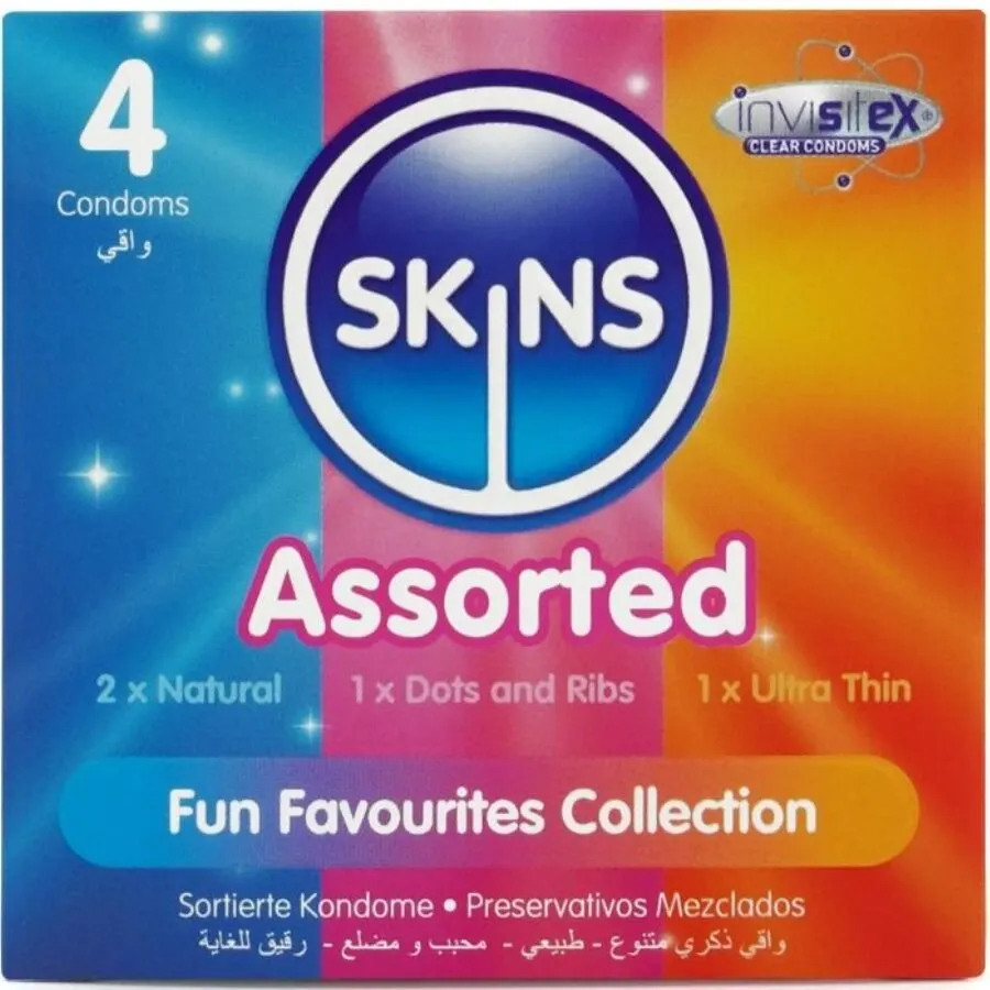 Skins - Assorted Premium preservativos Pack 4