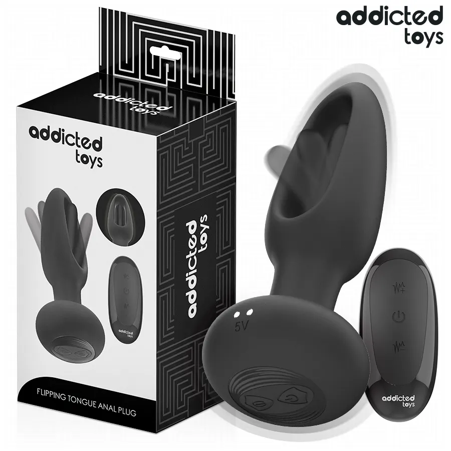 Addicted Toys - Plug anal With vibrador Tongue And control remoto