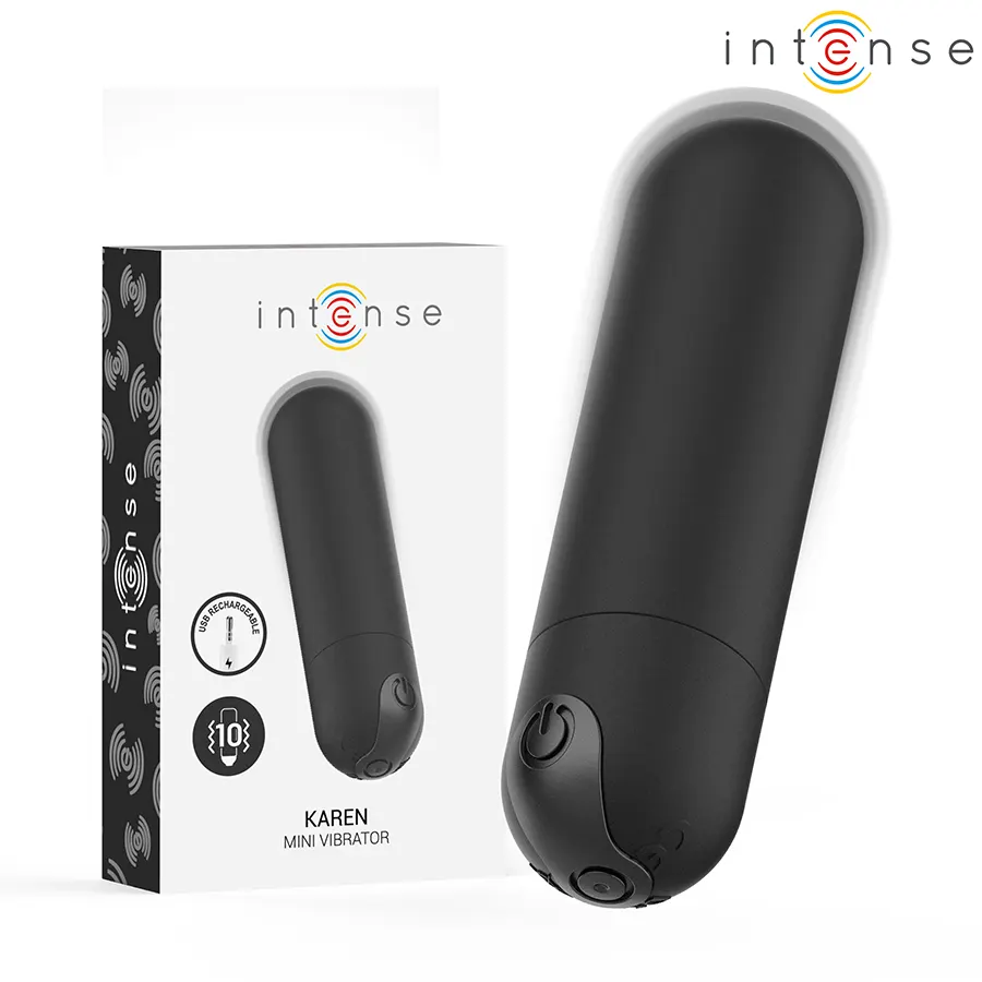 Intense - Karen mini recargable vibrador bala negro