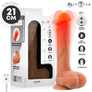 Mr Intense - Bradley silicona vibrador dildo With Heat Effect And control remoto 21 Cm -Ø- 4.2 Cm