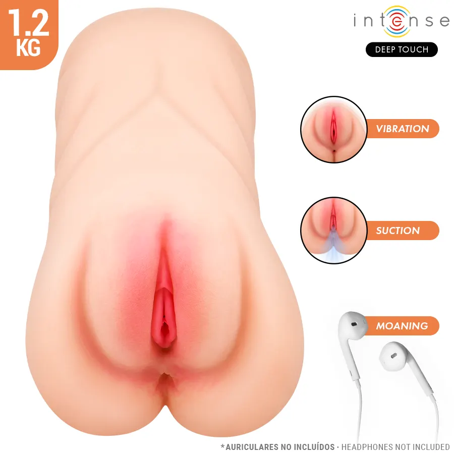 Intense Deep Touch - Krista Vaginal masturbador With succión, vibración And Voice Effect 1.2 Kg