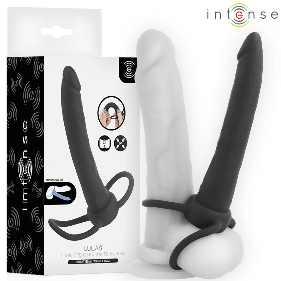 Intense- Lucas Anal dildo With Cock And Testicle anillo silicona