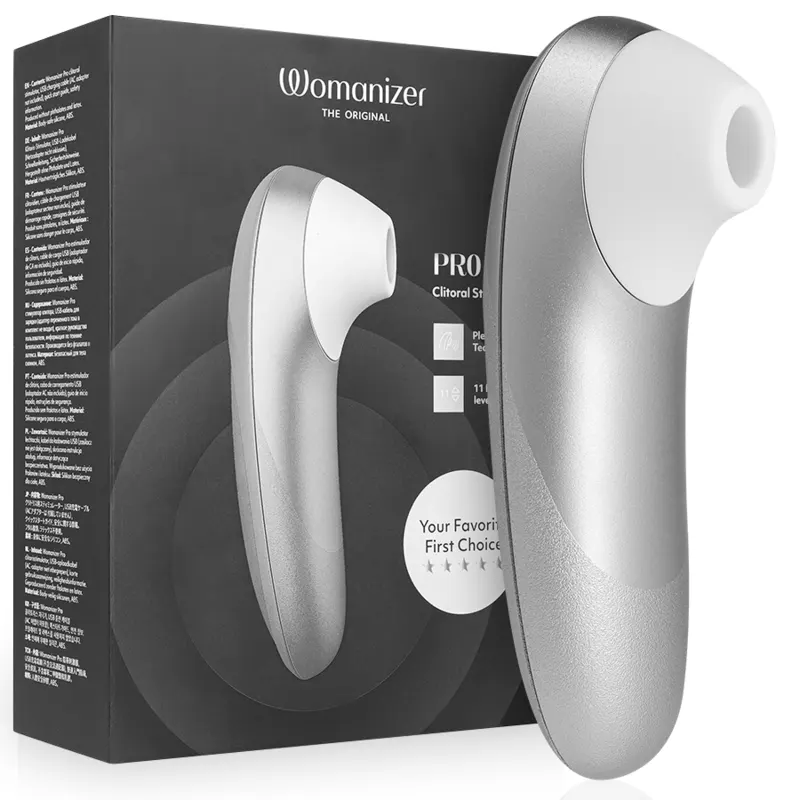 Womanizer - Pro Vibrant Clitoral Stimulator plateado Grey