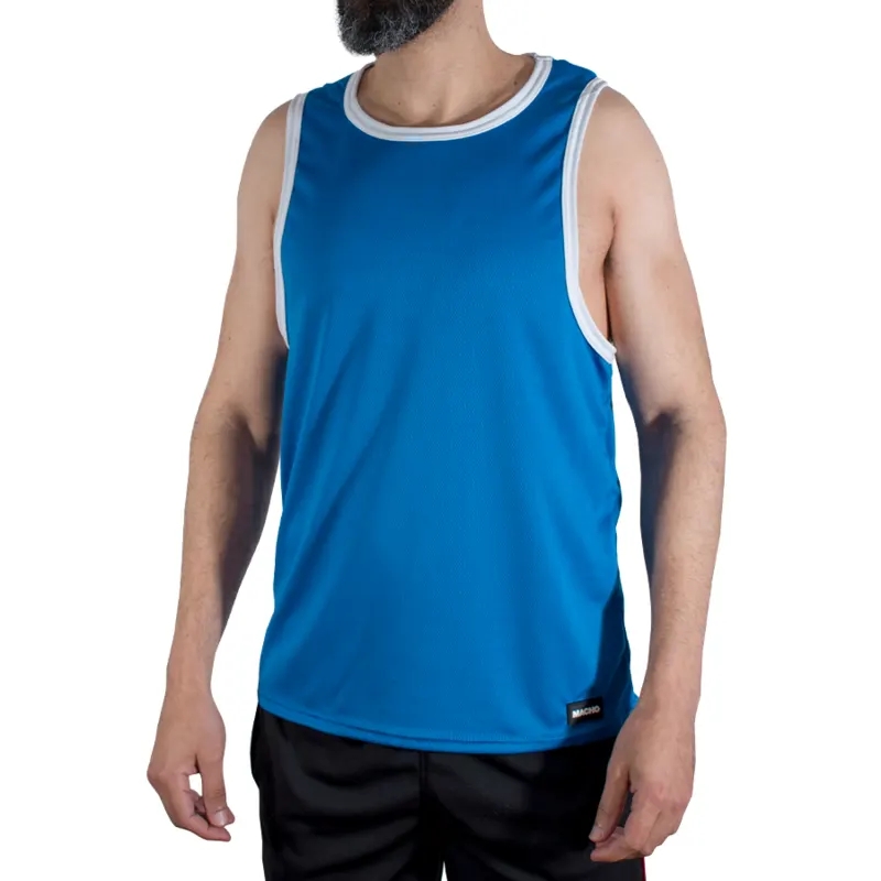 Macho - Cmv002 azul Gym T-Shirt L/Xl
