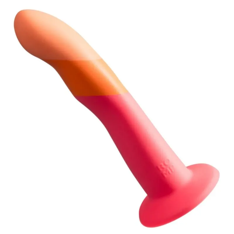 Romp - Dizi silicona dildo With succión Cup Tricolor 18 Cm
