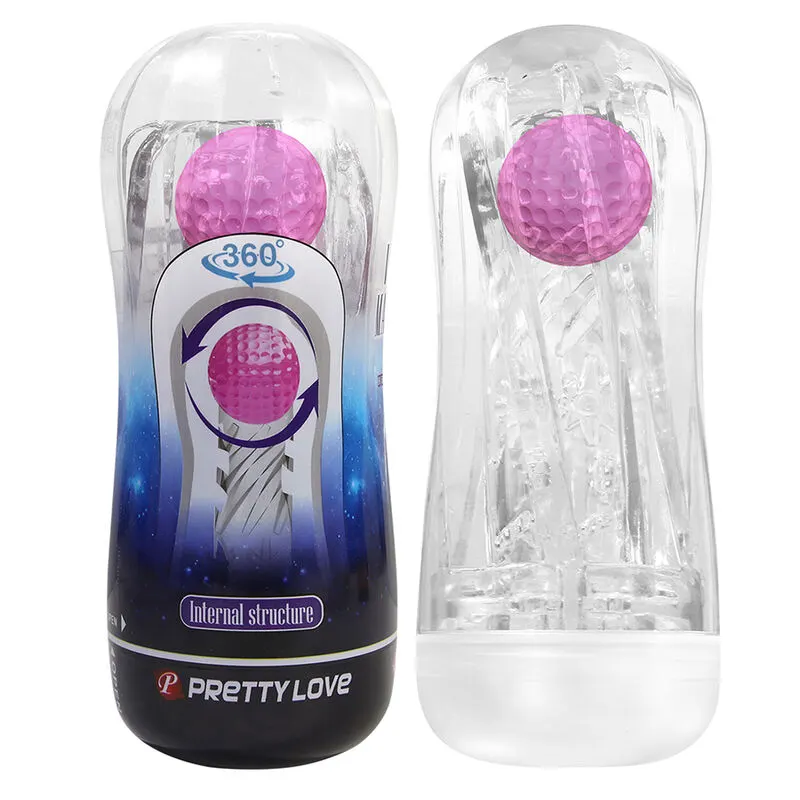 Pretty Love - 360º Textured Masturbation Cup transparente