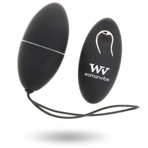 Womanvibe - Alsan huevo control remoto negro silicona negro