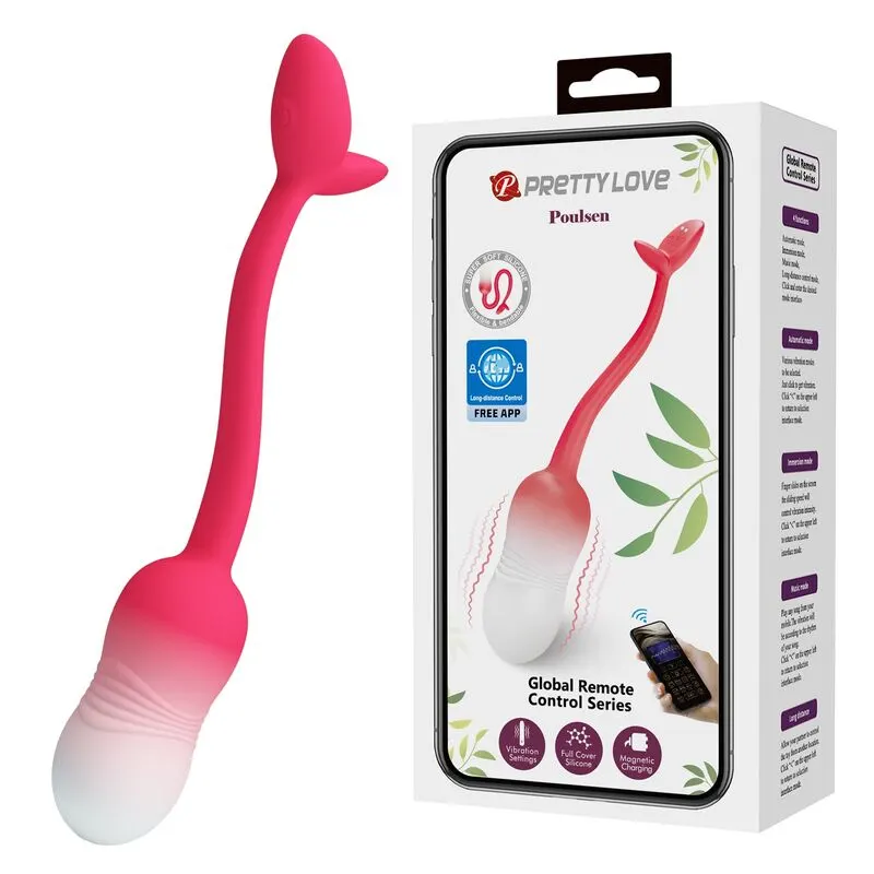 Pretty Love - Pulsen App Control vibrador huevo 12 Functions USB recargable rosa