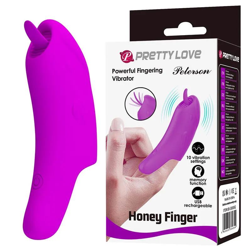 Pretty Love - Peterson Honey Finger recargable Finger vibrador morado