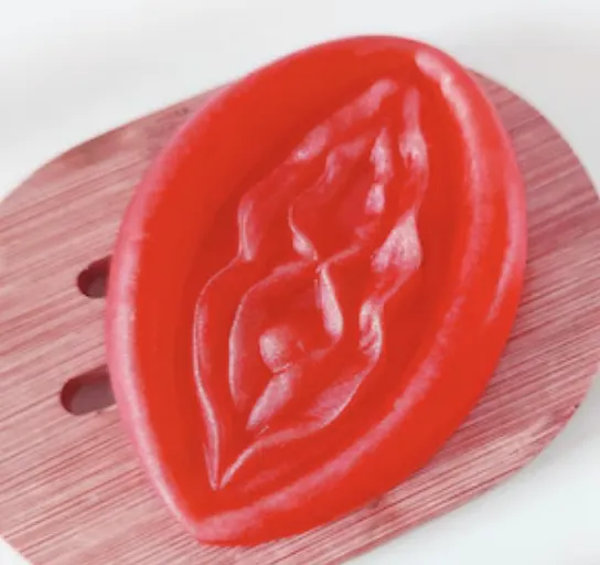 Diablo Picante - 2 Vagina Shaped Perfumed Soaps rojo