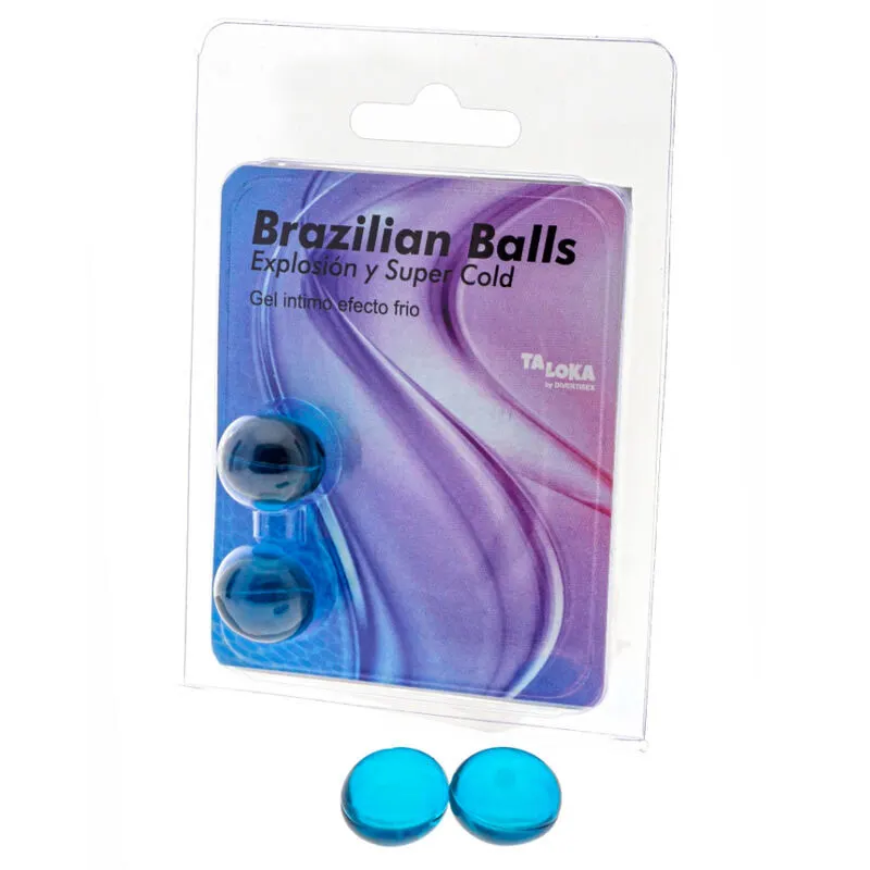 Taloka - 2 Brazilian bolas Cold Effect Exciting gel