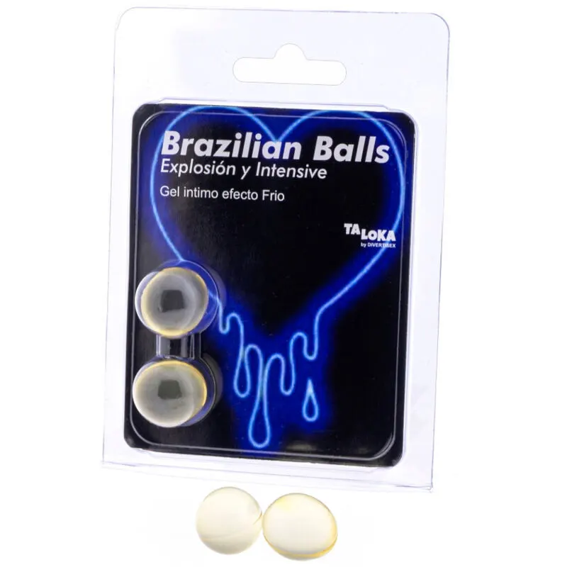 Taloka - 2 Brazilian bolas Cold & vibración Effect Exciting gel