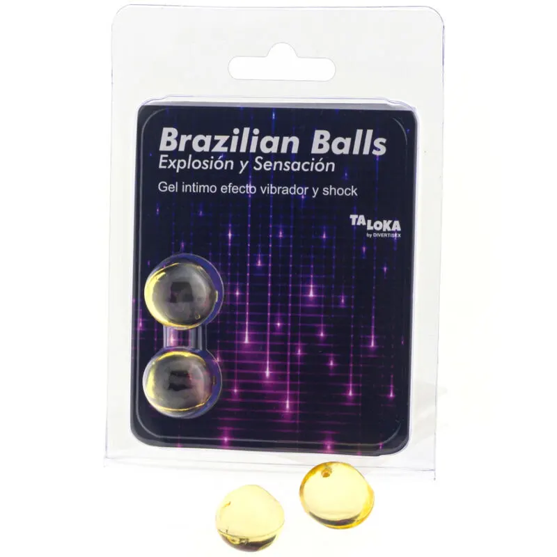 Taloka - 2 Brazilian bolas vibrador & Shock Effect Exciting gel