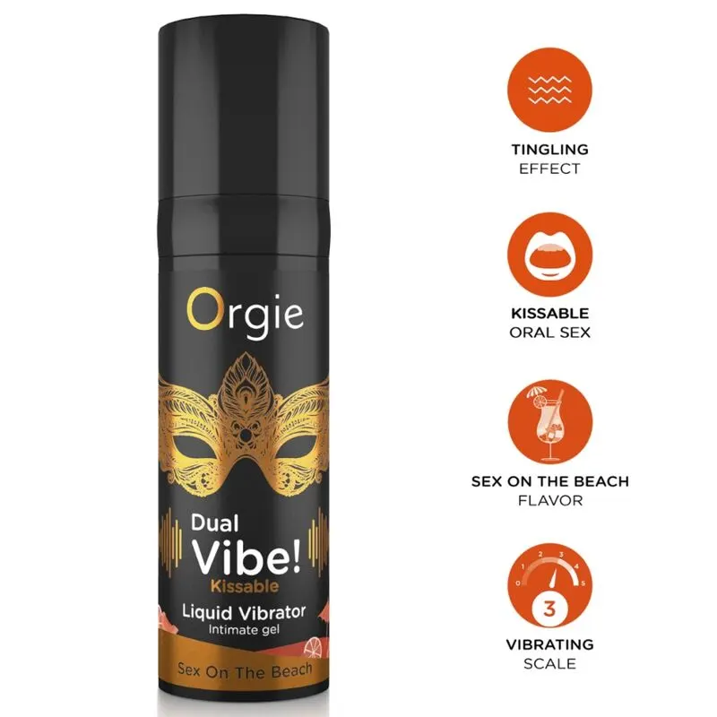 Orgie - Dual Vibe! Sex On The Beach Kissable Liquid vibrador 15 Ml