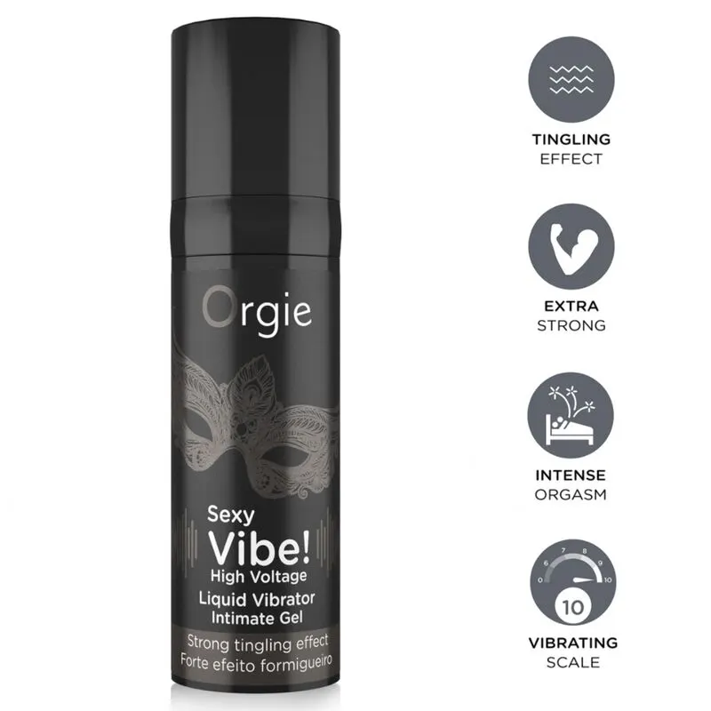 Orgie - Sexy Vibe! High Voltage Extra Strong Liquid vibrador 15 Ml