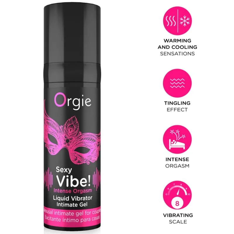 Orgie - Sexy Vibe! Intense Orgasm Multiple Sensations Intimate gel 15 Ml