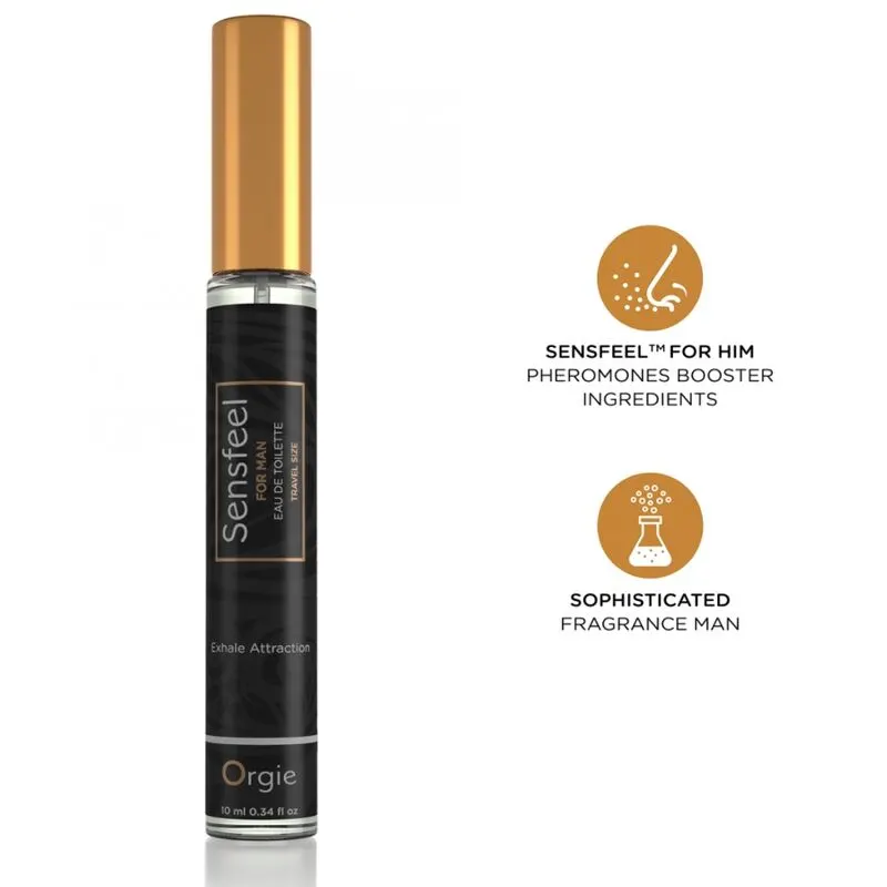 Orgie - Sensfeel Eau De Toilette With feromonas Booster Travel Size para hombre 10 Ml