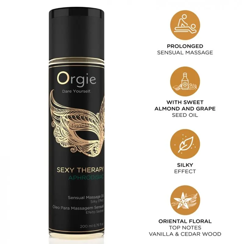 Orgie - Sexy Therapy Aphrodisiac Sensual aceite de masaje 200 Ml
