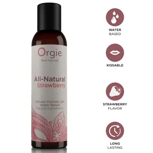 Orgie - All-Natural Strawberry Kissable Water-Based Intimate gel 150 Ml