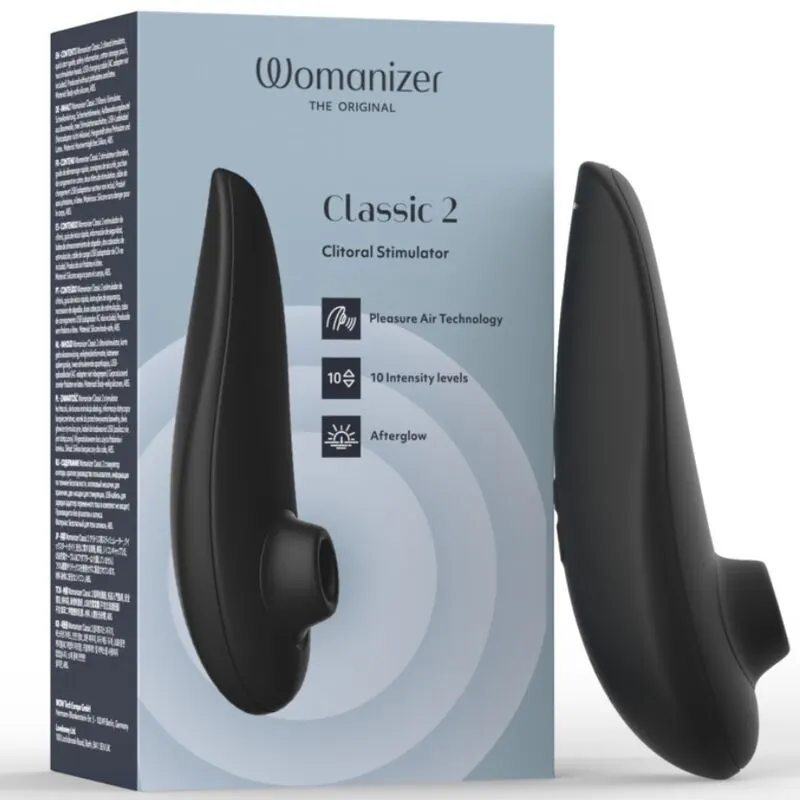 Womanizer - Classic 2 succión Clitoral Stimulator 10 Intensity Levels negro