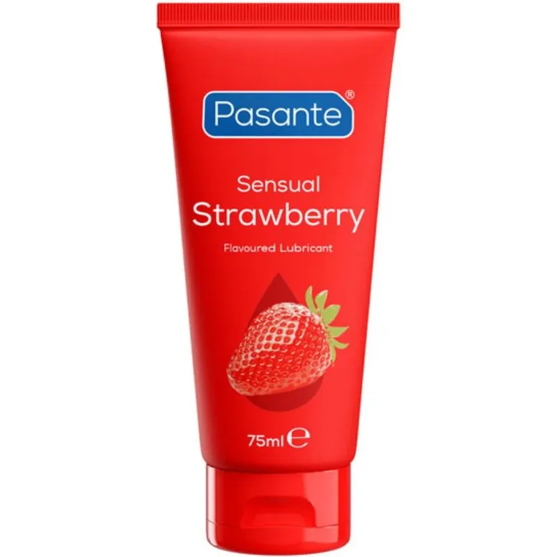 Pasante - Sensual Strawberry Water-Based Strawberry Flavoured Personal lubricante 75 Ml