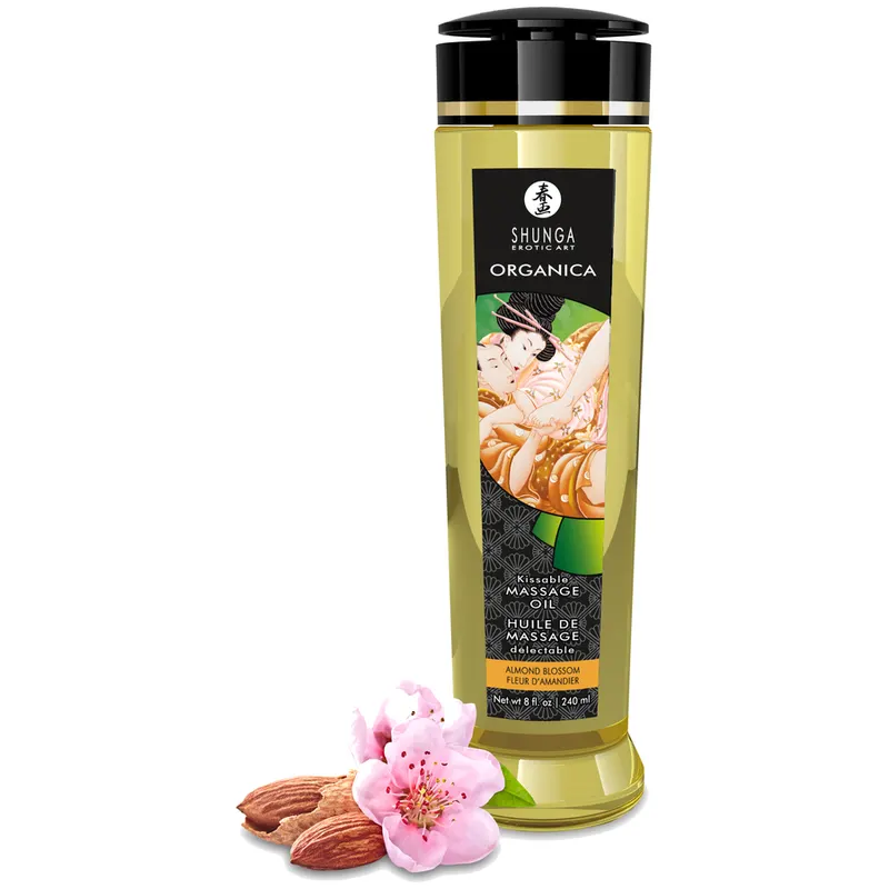 Shunga - Organica Edible aceite de masaje Almond Blossom 240 Ml