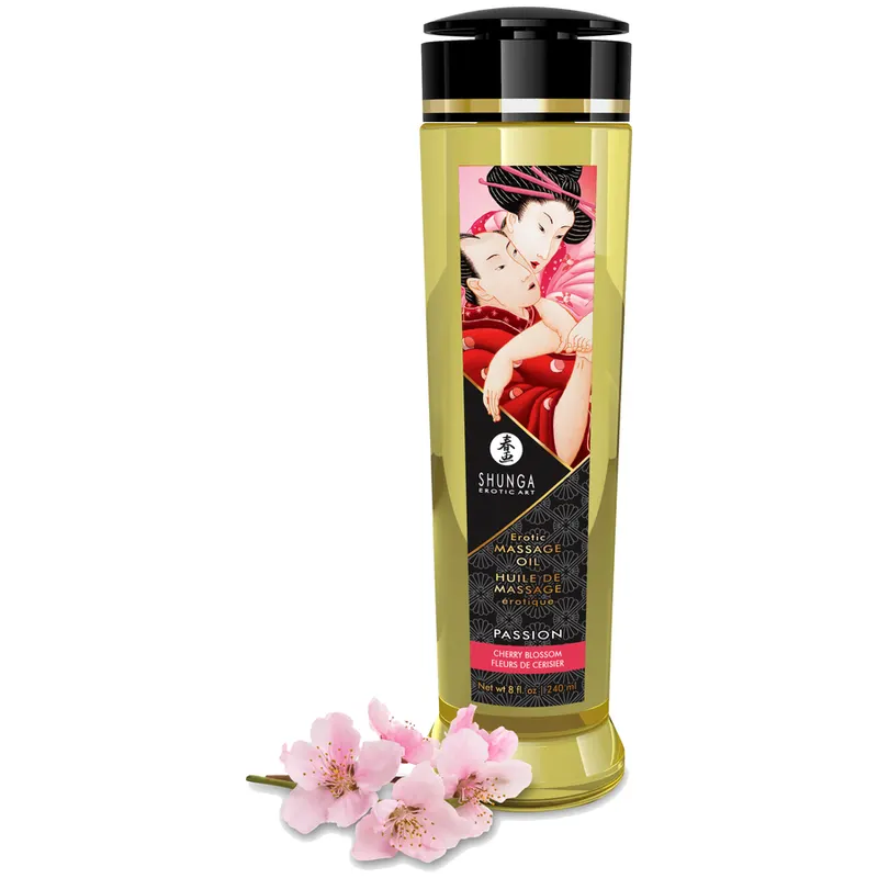 Shunga - Passion Erotic aceite de masaje Cherry Blossom 240 Ml