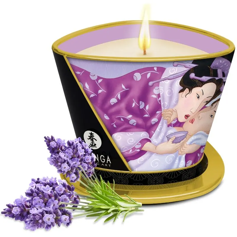 Shunga - Vela de masaje Warm aceite Cherry Blossom 170 Ml
