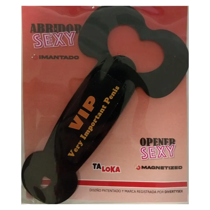 Diablo Picante - Magnetic Metal Bottle Opener Featuring A Penis