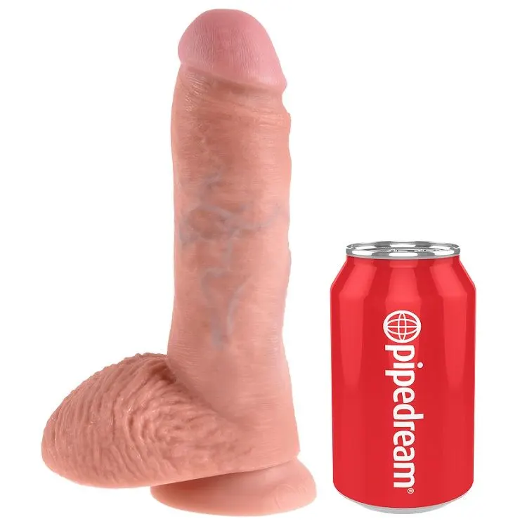 King Cock - 8 dildo color carne With bolas 20.3 Cm