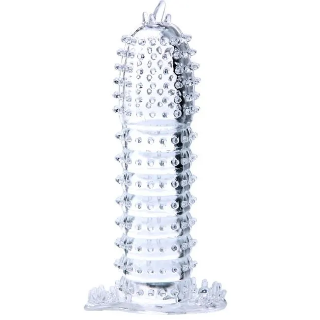 Baile - Penis Sheath With transparente estimulante Points 14 Cm