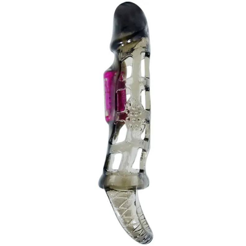 Baile - Penis extensión funda con vibración And Strap 13.5 Cm