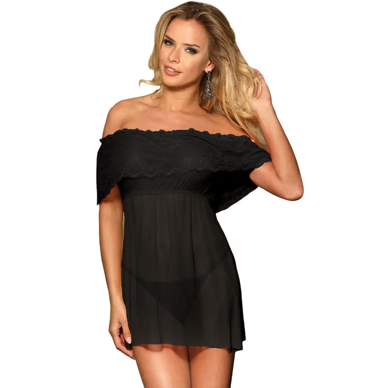 Subblime - Dresses Short Dress + tanga negro S/M