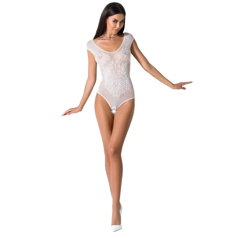 Passion - Mujer Bs064 blanco bodystocking One Size