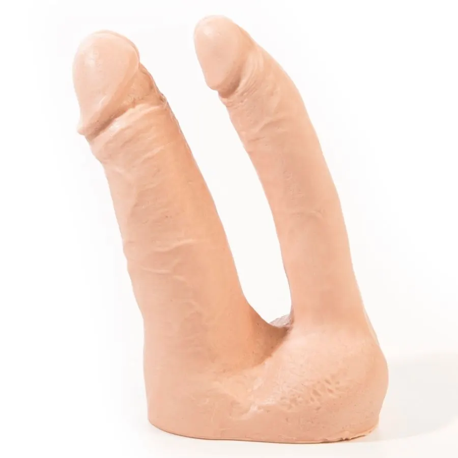 Pink Room - Arthus realista doble dildo color carne 17Cm/15.5Cm